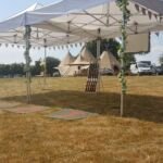 laser clay shooting out door wedding